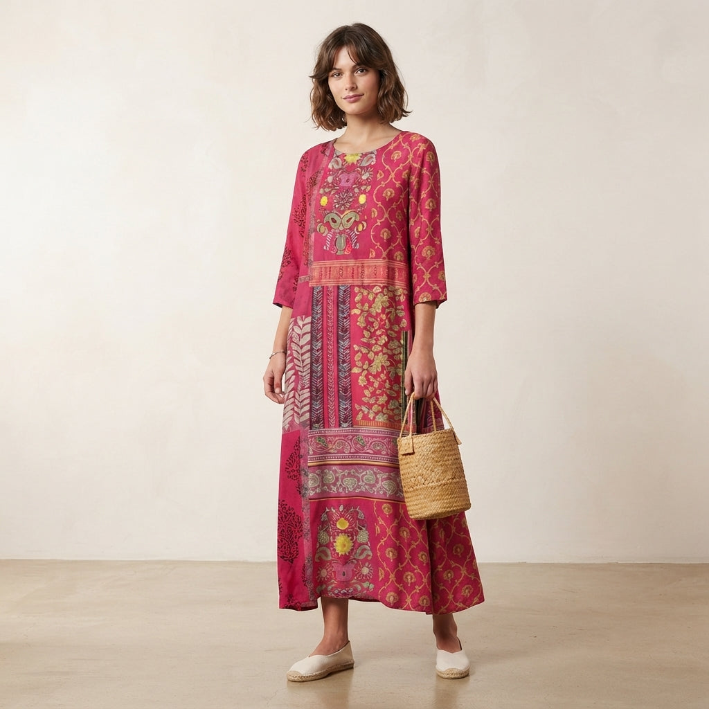 Robe maxi d'été fluide et décontractée