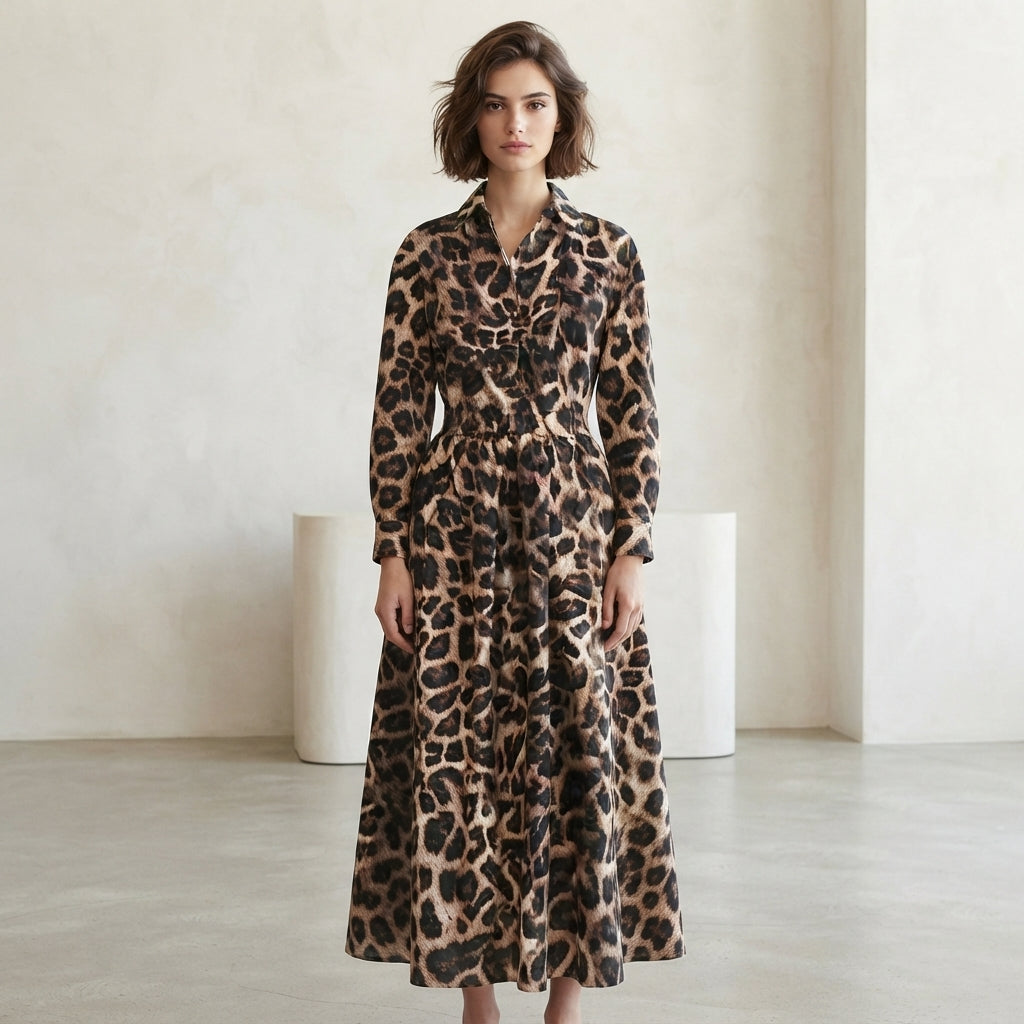 Robe chemise longue et élégante Delphine