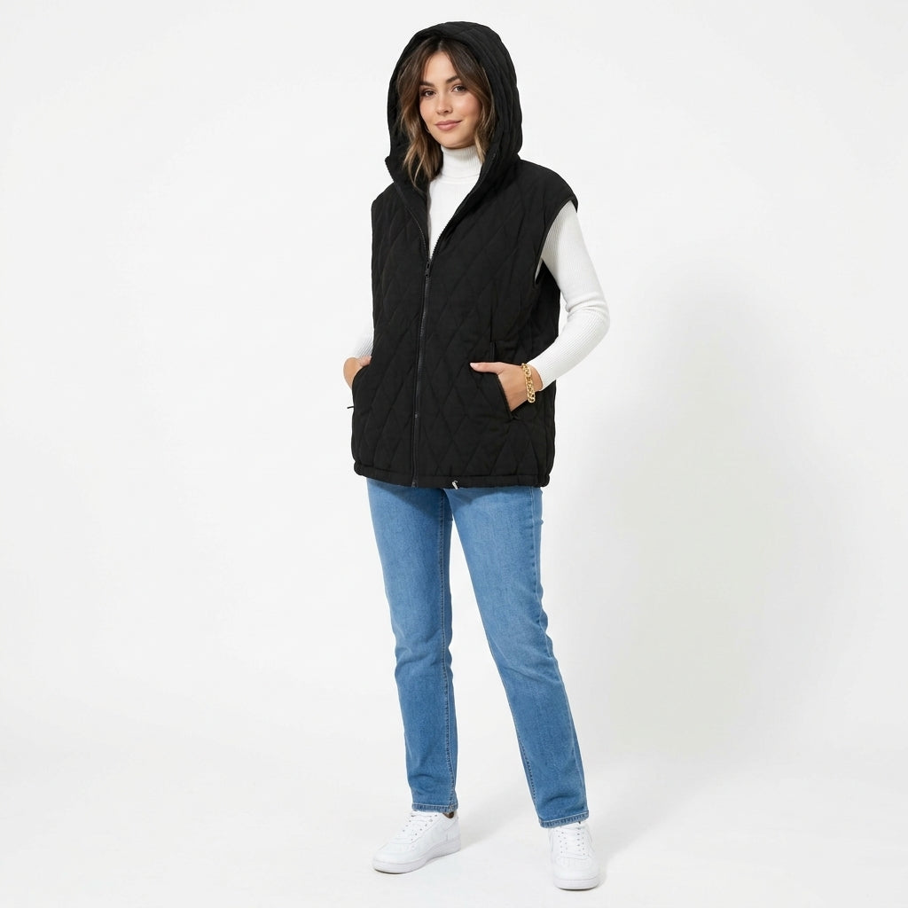 Gilet matelassé à capuche Sabine
