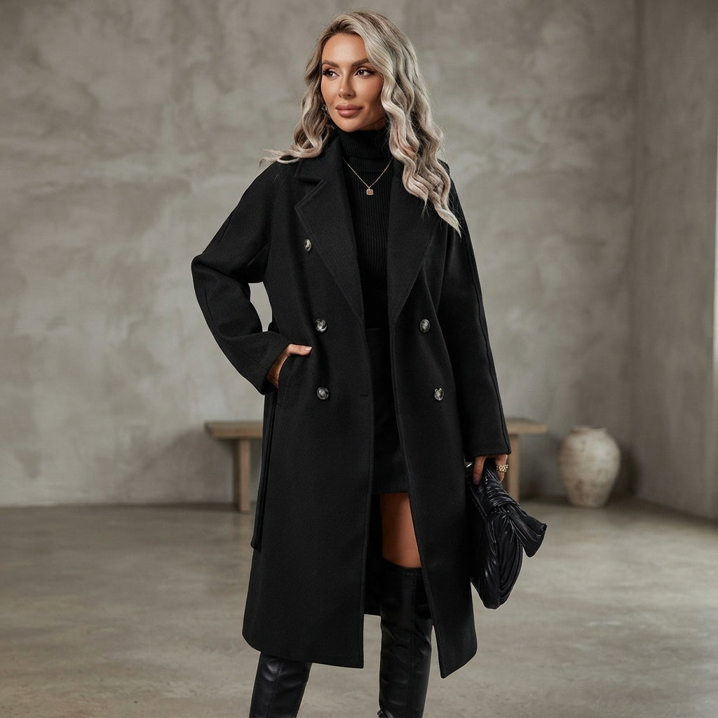 Trench-coat croisé pour femme