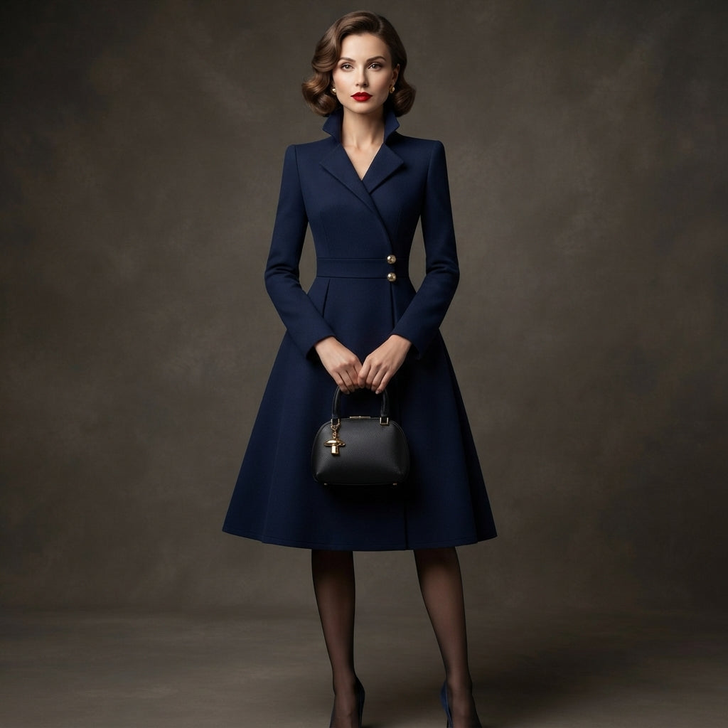 Robe-manteau évasée Ottavia