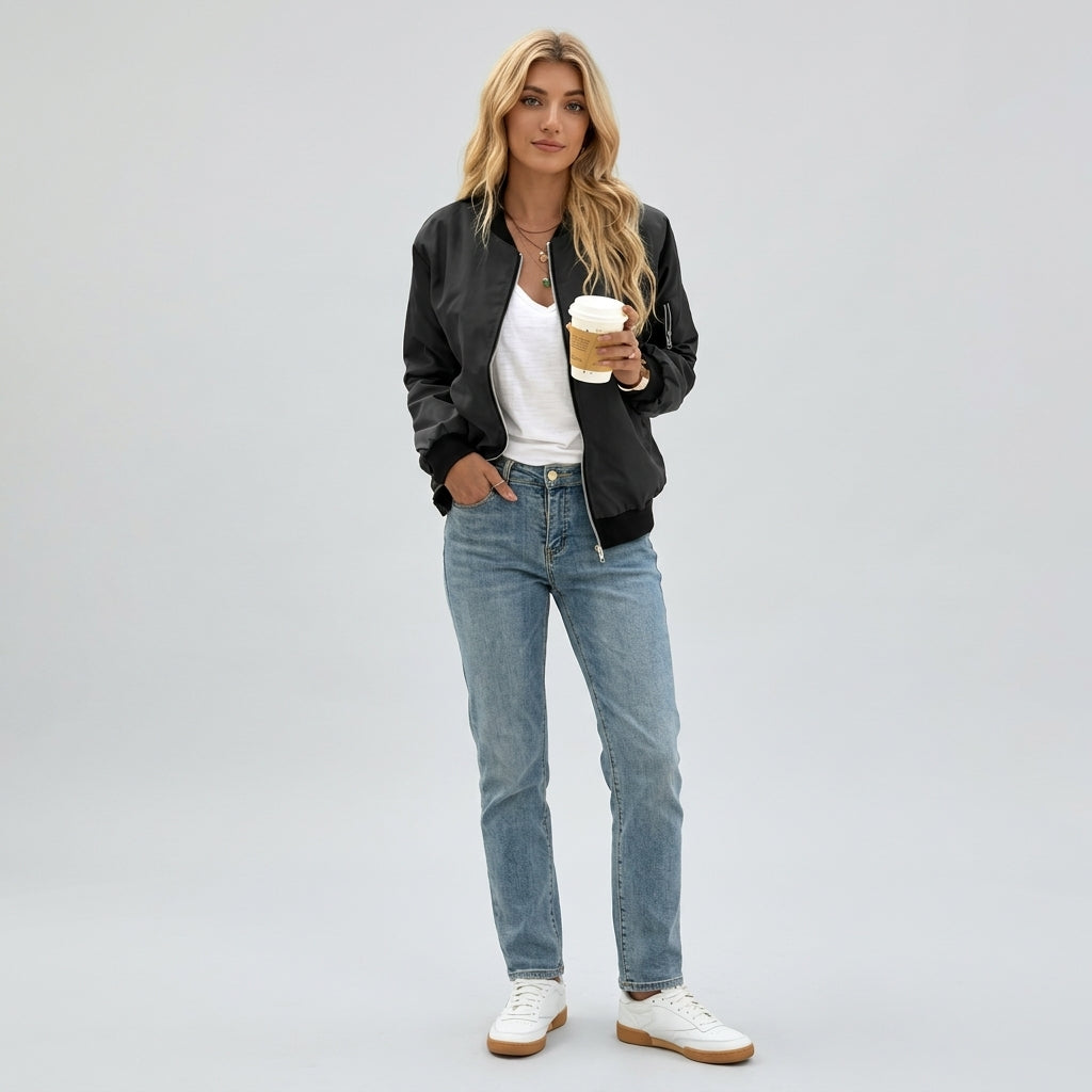 Blouson bomber léger pour femme