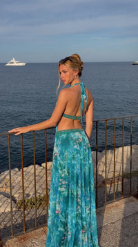 Sienna bejeweled backless maxi dress