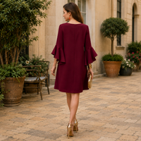 Robe d'été à manches volantées