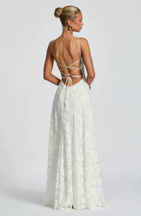 Aurelia Floral Print Chiffon Maxi Dress