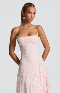 Aurelia Floral Print Chiffon Maxi Dress