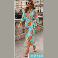 Robe midi d'été chic