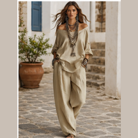 Ensemble blouse et palazzo bohème