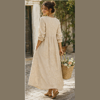 Robe midi brodée de perles