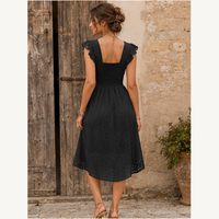 Robe d'été à œillets smockés