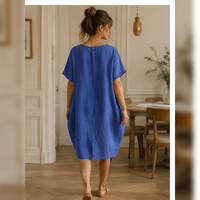 Robe à poches et col zippé