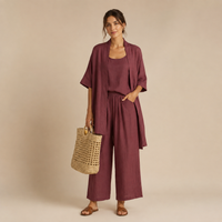 Juliette Three-Piece Linen Set