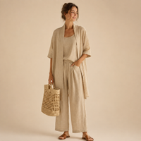 Juliette Three-Piece Linen Set