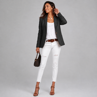 Blazer ajusté à un bouton