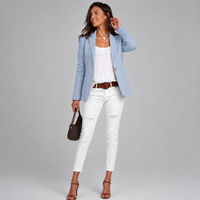 Blazer ajusté à un bouton
