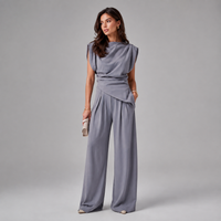 Draped two-piece set