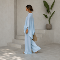 Ensemble tunique et pantalon asymétrique