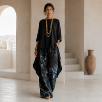Ensemble pantalon asymétrique imprimé