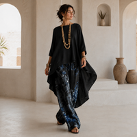 Ensemble pantalon asymétrique imprimé