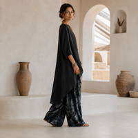 Ensemble pantalon asymétrique imprimé
