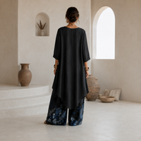 Ensemble pantalon asymétrique imprimé