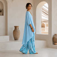 Ensemble pantalon asymétrique imprimé