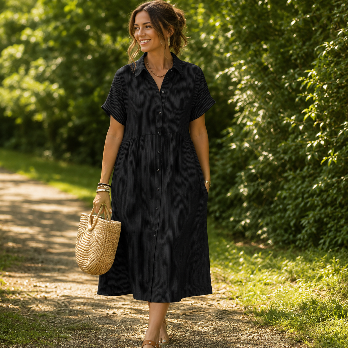 Robe longue fendue à épaules dénudées