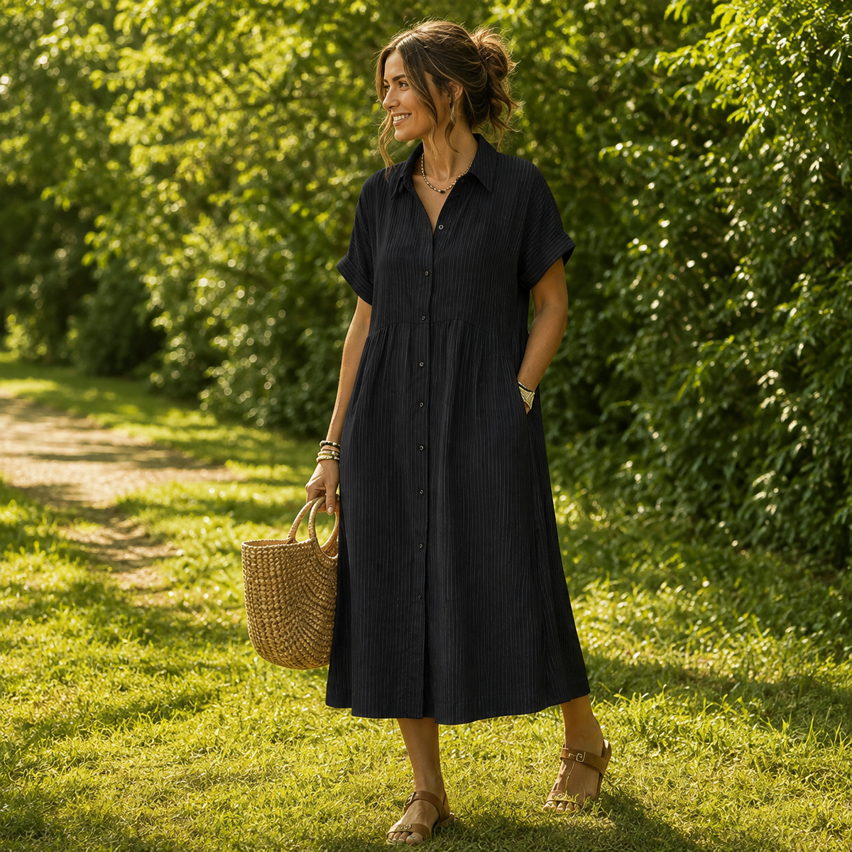 Robe longue fendue à épaules dénudées