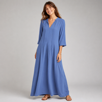 Robe maxi à manches longues