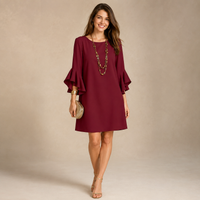 Robe d'été à manches volantées