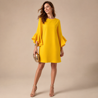 Robe d'été à manches volantées