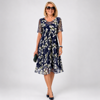 Yolanda floral chiffon dress