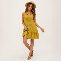 Robe mini bohème à franges