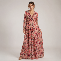Robe midi d'été Joan à col V