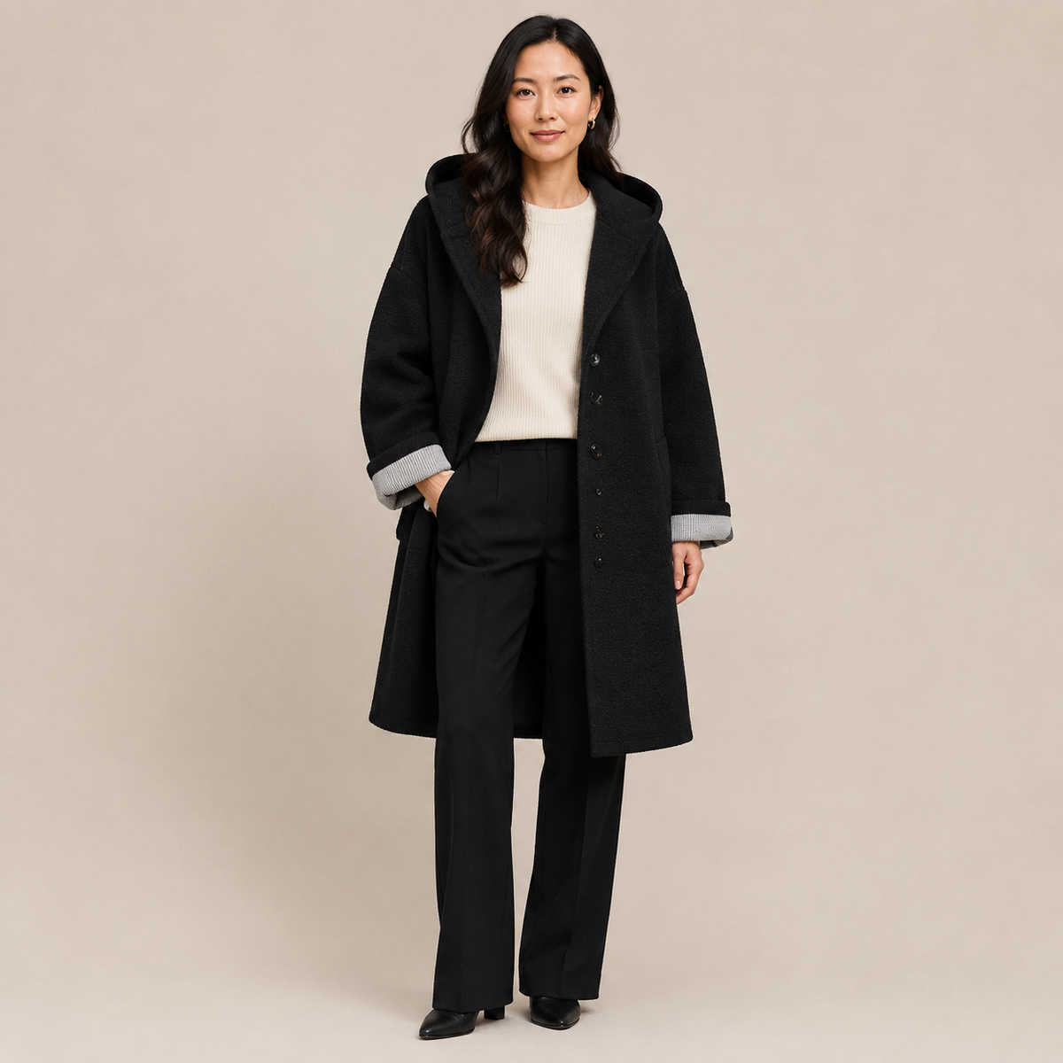 Manteau Audrey 100% laine