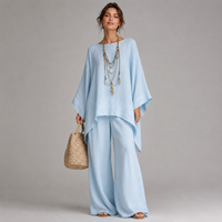 Ensemble tunique et pantalon asymétrique