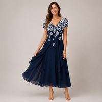 Robe midi à fleurs dégradées