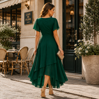 Robe midi asymétrique Serelle Vintage en mousseline
