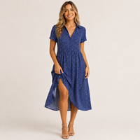 Robe midi fluide d'été Eloria