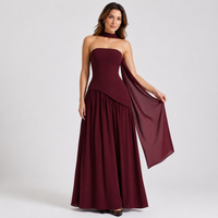 Robe longue bustier fendue Celestine