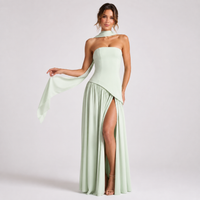 Robe longue bustier fendue Celestine