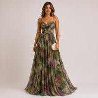 Robe longue bustier Floréa à imprimé floral