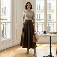Jupe longue plissée Quinne