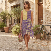 Bohemian patchwork tunic dress