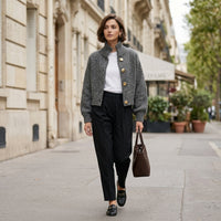 Veste courte en laine Adeline