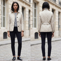 Veste élégante à revers rembourrés