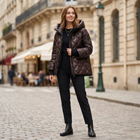 Veste matelassée Nadia couleur bordeaux