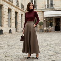 Jupe longue évasée Primrose avec ceinture