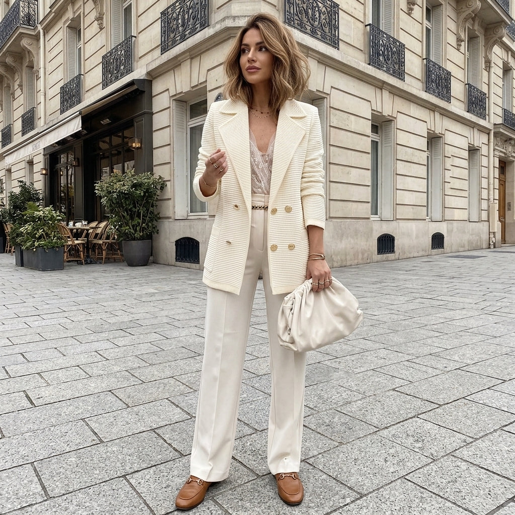Blazer Vivienne à la coupe ajustée et raffinée