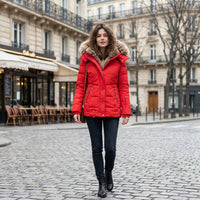 Manteau d'hiver imperméable doublé de polaire